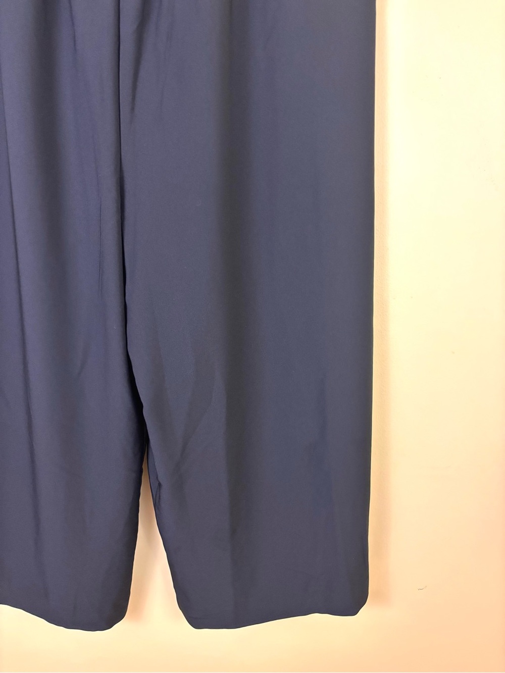 Women’s Soft Tie-Shoulder Wide-Leg Jumpsuit - Picture 6 of 11